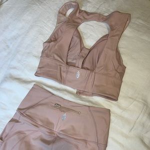 Free People Movement Light Pink Workout Set